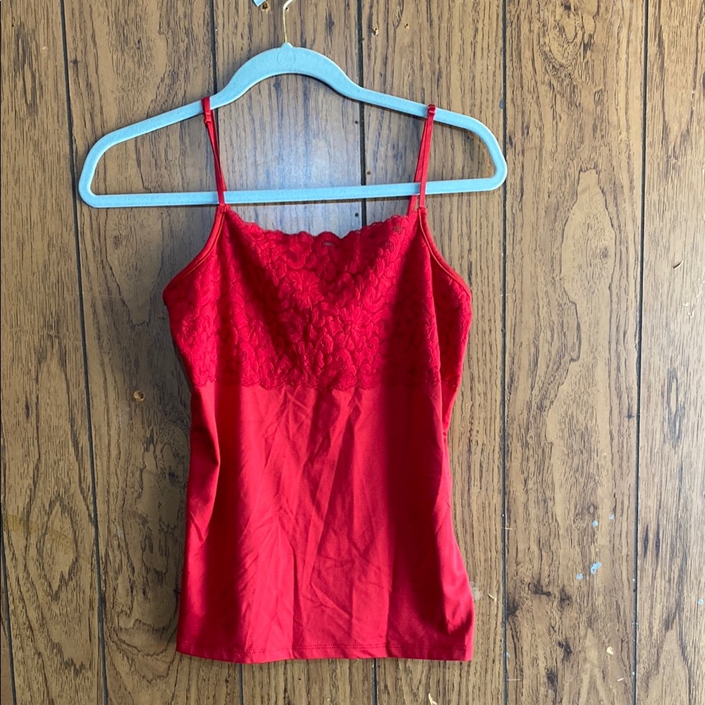 Bootique Red Fitted Bustier Camisole